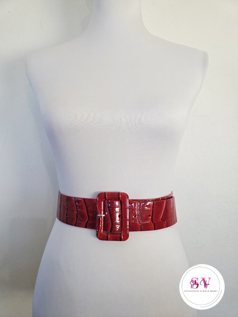 Red waist belt